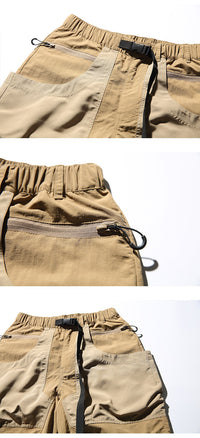 Quick-drying Color Matching Pocket Overalls