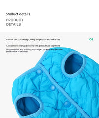Polar Fleece Winter Warm Breasted Vest Cat Pet Clothes