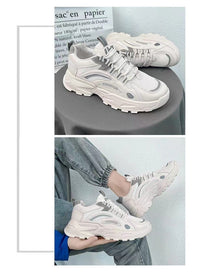 Leisure Sports Breathable Men's White Board Shoes
