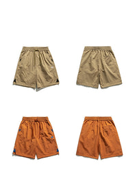 Trendy Pure Color Youth Shorts Casual Loose And Simple Sports Pants
