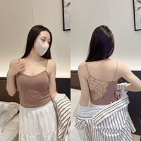 Spider Web Beauty Back Small With Braces And Breast Pad One-piece Vest