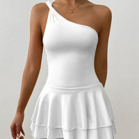 Women's Creative Solid Color Versatile Halterneck Backless Dress