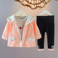 Cartoon three-piece