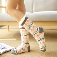 Coral fleece floor socks