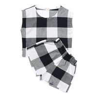 Children's casual sleeveless two-piece suit