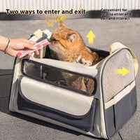 See Through Breathable Large Capacity Out Portable Pet Bag Foldable