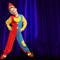 Boys Girls Clown Costume Masquerade Magic Costume