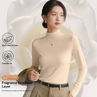 Lightweight Slim-fit Warm Mock-neck Base Layer
