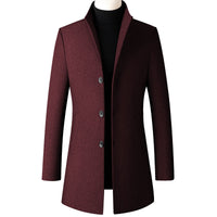 new woolen coat men's mid-length men's jacket
