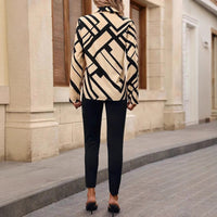 Elegant Stylish And Sweet Printed Long-sleeve Womens Blouse