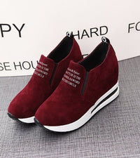Women's Wedge Heel Platform Inner Height Increase Shoes