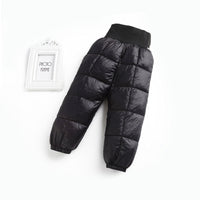 Boys and girls down cotton pants