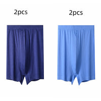 Men's High-waisted Pure Cotton Plus Size Loose Deep-crotch Cotton Breathable Boxer Shorts