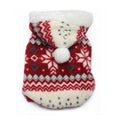 Dog two-tone snowflake coat