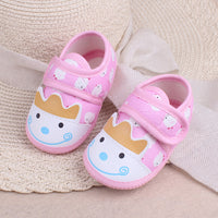 Antiskid baby walking single bow square mouth shoes