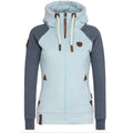 Womens Personalized Leather Patch Contrast-color Hoodie Authentic Quality