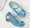 Sequined bow shoes