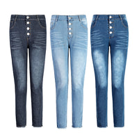 Ripped washed sexy denim pants