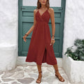 Sleeveless Split Maxi Dress For Women