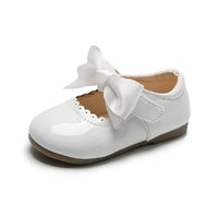 Children's candy colored leather shoes