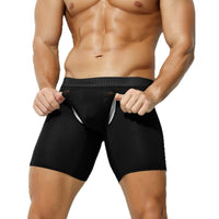 Ice Mesh Breathable Mesh Sport Men's Boxer Running Shorts