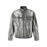 Men's Trendy Printed Stand Collar Coat Jacket
