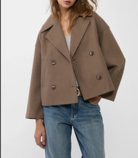 Foreign Trade European And American Women's Clothing Long Sleeve Coat Overcoat