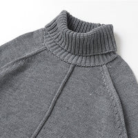 Women's Casual Loose Stand-neck Knit Sweater