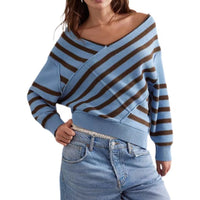 New Off-shoulder Loose Off-shoulder Top Long Sleeve Sweater