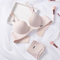 French simple British ice silk bra