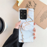 Mobile phone shell glossy marble pattern