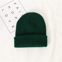 Knitted wool hat autumn and winter