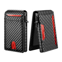 Mens Genuine Leather Card Holder With Metal Details