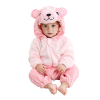 Cartoon One-piece Pajama Children's Autumn And Winter Animal Homewear