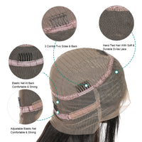 Chemical fiber black long curly hair wig