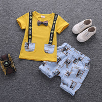 Short-sleeved gentleman tie set