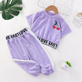 Summer Girl Short Sleeve Blouse And Pants