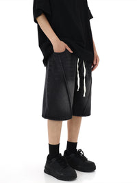 Trendy American Retro Denim Shorts For Boys