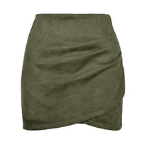 Solid Color Sheath Skirt Autumn And Winter Irregular Women's Clothing