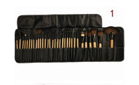 32 black wood color rayon makeup brush professional makeup brush set