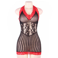 Women's Sexy Lace Seductive Neck Tie Nightdress