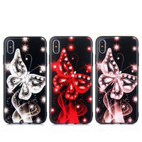 Diamond-studded fantasy butterfly all-inclusive silicone phone case protective case