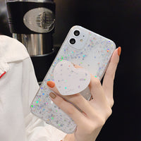 Epoxy sequin holder mobile phone case