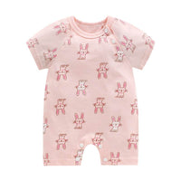 New Summer Baby''s One-piece Clothes Harbin Clothes Newborn Baby Cotton Short Sleeve thin Crotch Crawling Clothes Wholesale