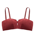 No steel ring thin section gathered bra female
