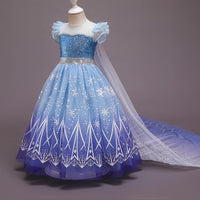 Children's Western Style Tulle Skirt Little Girl Princess Dress