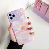 Artistic oil painting starry sky phone case