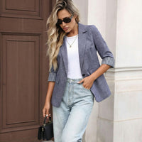 Women's Elegant Three Quarter Sleeve Blazer