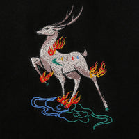 Fashion Embroidered Sweater Deer Round Neck Cotton Jacket Shirt