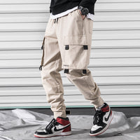 Multi-pocket handsome outdoor loose men's overalls